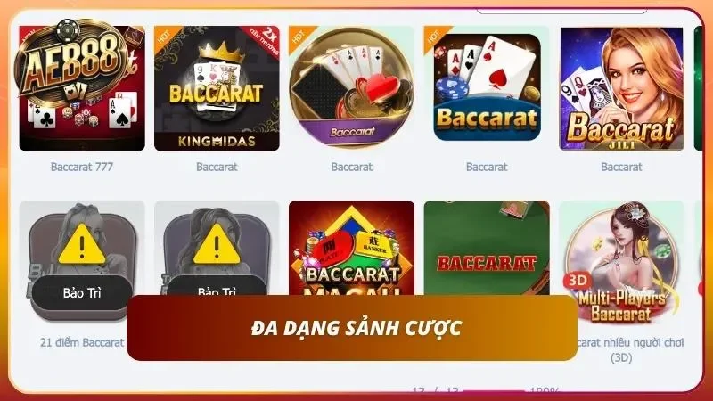 Cách Chơi Baccarat Cho Người Mới Bắt Đầu - Tất Tần Tật A-Z 2 Sảnh cược Baccarat phong phú