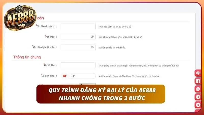 Đại Lý AE888 – Tuyển CTV Với Mức Hoa Hồng Lên Đến 50% 3 Quy trình ba bước thiết lập hồ sơ cộng tác viên nhanh chóng trên mọi nền tảng