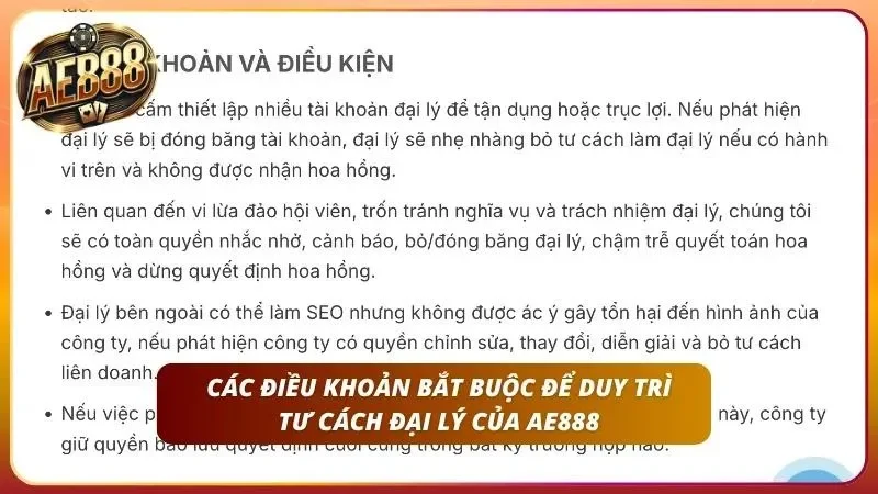 Đại Lý AE888 – Tuyển CTV Với Mức Hoa Hồng Lên Đến 50% 5 Các nguyên tắc hoạt động nghiêm túc giúp xây dựng hệ thống đối tác chuyên nghiệp nhất